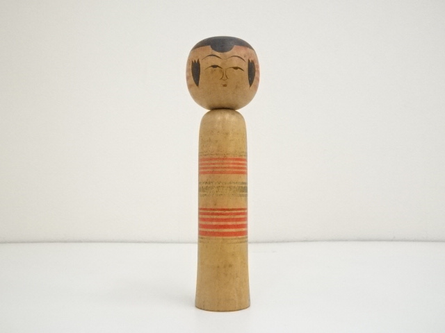 TRADITIONAL JAPANESE CRAFT / KOKESHI DOLL (18.7 cm)/ ARTISAN WORK